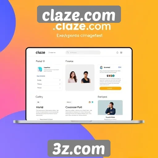 Interface do Claze.com se destaca pela usabilidade